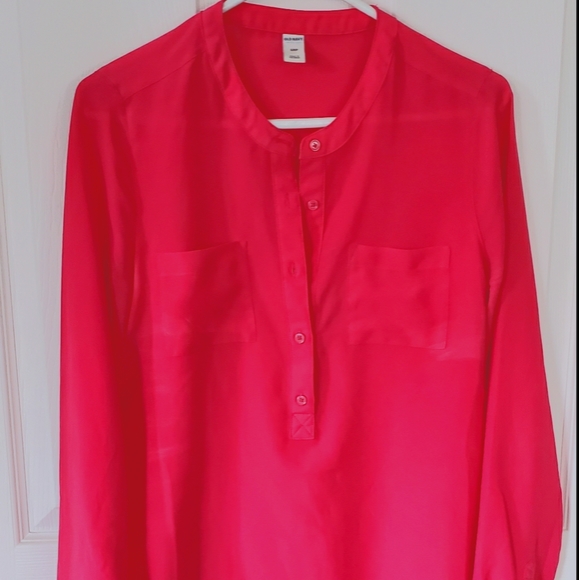 Old Navy Half Button down dress shirt - Picture 1 of 3